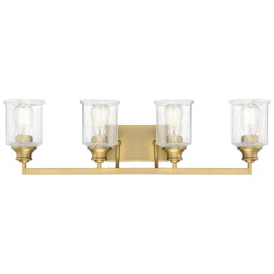 Savoy House Hampton 32" Wide 4-light Warm Brass Bath Light