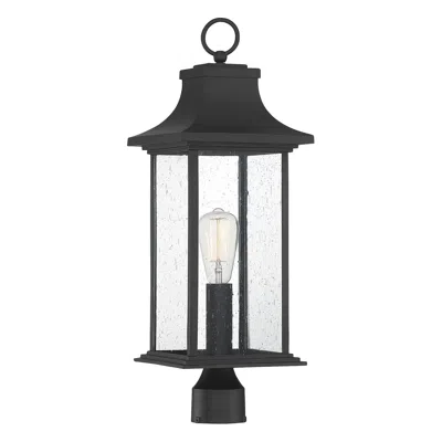Savoy House Hancock 24 1/4"h Matte Black Outdoor Post Light