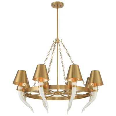 Savoy House Hearne 8-light Chandelier In Warm Brass By Dann Foley