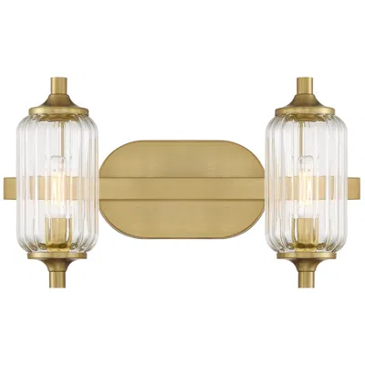 Savoy House Holton 2-light Bathroom Vanity Light In Warm Brass In Neutral