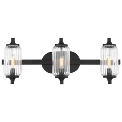 Savoy House Holton 3-light Bathroom Vanity Light In Matte Black