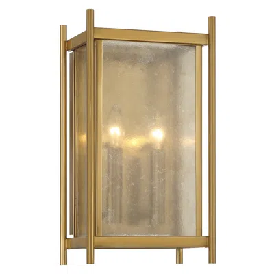 Savoy House Jacobs 2-light Wall Sconce In Warm Brass