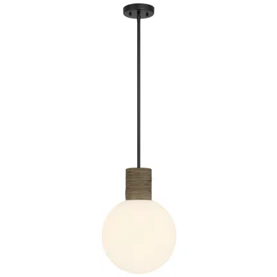 Savoy House Jarrell 1-light Pendant In Matte Black In Multi