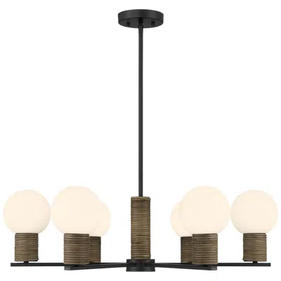 Savoy House Jarrell 6-light Chandelier In Matte Black