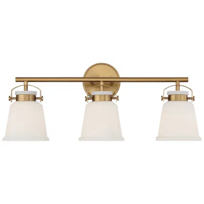 Savoy House Kaden 26" Wide Warm Brass 3-light Bath Light