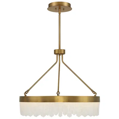 Savoy House Landon 27" Wide Warm Brass Integrated Led Pendant
