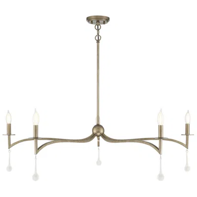 Savoy House Laramie 43" Wide Chelsea Gold 5-light Chandelier