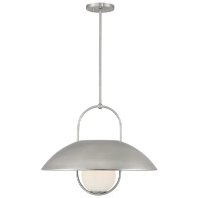Savoy House Lehigh 1-light Pendant In Satin Nickel In Gray