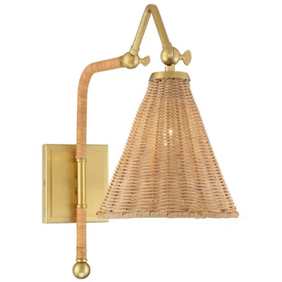 Savoy House Linell 1-light Wall Sconce In Warm Brass In Brown
