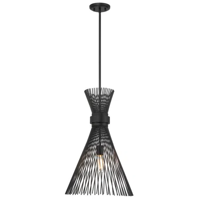 Savoy House Longfellow 1-light Pendant In Matte Black