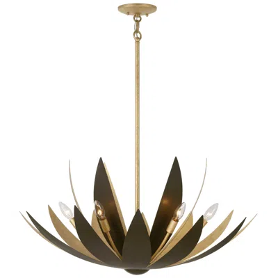 Savoy House Loto 6-light Pendant In Centura And Burnished Gold By Breegan Jane