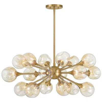Savoy House Matisse 18-light Chandelier In Warm Brass In Multi