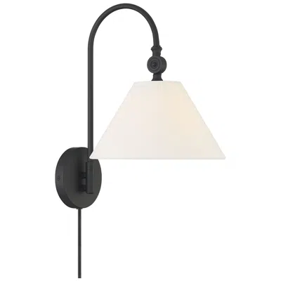 Savoy House Meridian 10" Wide Matte Black 1-light Wall Sconce