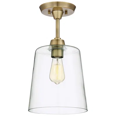 Savoy House Meridian 10" Wide Natural Brass 1-light Ceiling Light