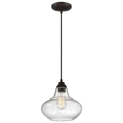 Savoy House Meridian 10" Wide Oil Rubbed Bronze 1-light Pendant In Black