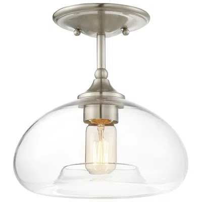 Savoy House Meridian 10.75" Wide Brushed Nickel 1-light Ceiling Light