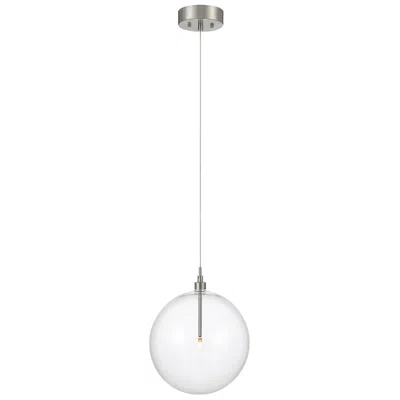 Savoy House Meridian 12"w Brushed Nickel Led Mini Pendant