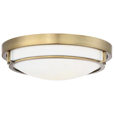 Savoy House Meridian 13" Wide Natural Brass 2-light Ceiling Light