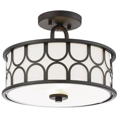 Savoy House Meridian 13" Wide Oil Rubbed Bronze 2-light Ceiling Light