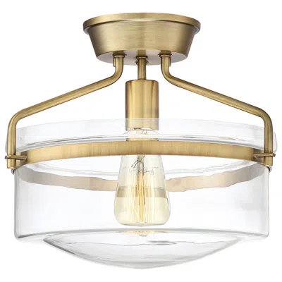 Savoy House Meridian 13.25" Wide Natural Brass 1-light Ceiling Light