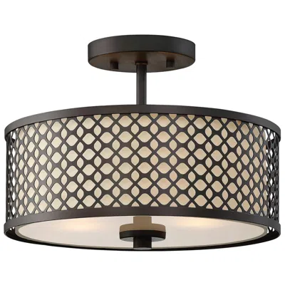 Savoy House Meridian 13"w Oil-rubbed Bronze Ceiling Light
