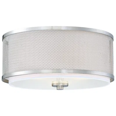 Savoy House Meridian 14.75" Wide Brushed Nickel 3-light Ceiling Light