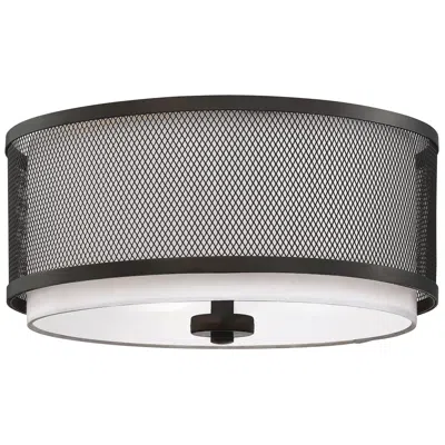 Savoy House Meridian 14.75" Wide Oil Rubbed Bronze 3-light Ceiling Lig