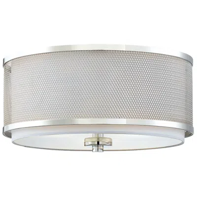 Savoy House Meridian 14.75" Wide Polished Nickel 3-light Ceiling Light