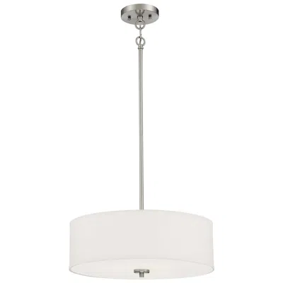 Savoy House Meridian 18" Wide Brushed Nickel 3-light Pendant