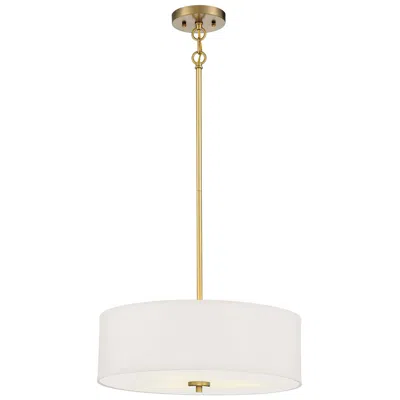 Savoy House Meridian 18" Wide Warm Brass 3-light Pendant
