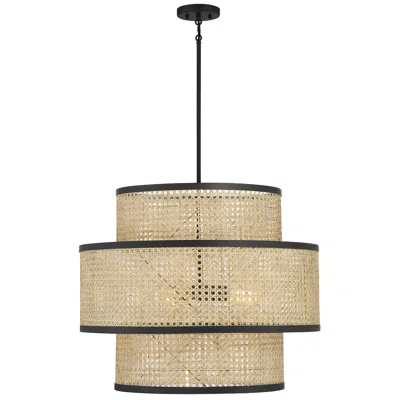 Savoy House Meridian 22" Wide Matte Black 3-light Pendant