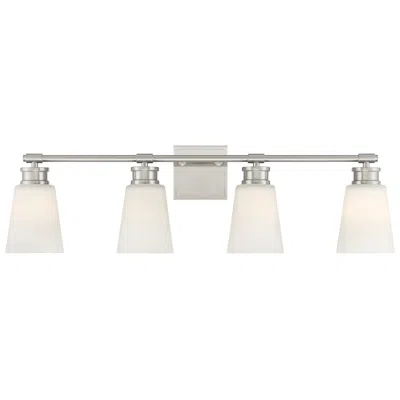 Savoy House Meridian 31" Wide 4-light Brushed Nickel Bath Light