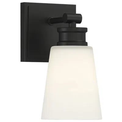 Savoy House Meridian 5" Wide Matte Black 1-light Wall Sconce