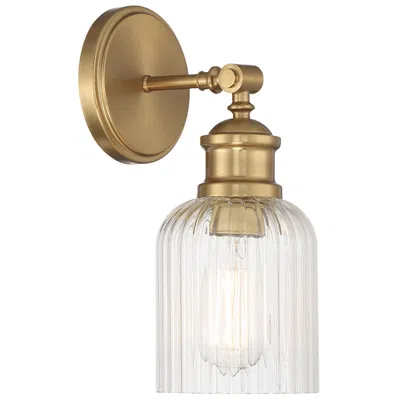 Savoy House Meridian 5" Wide Natural Brass 1-light Wall Sconce