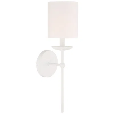 Savoy House Meridian 5" Wide White 1-light Wall Sconce
