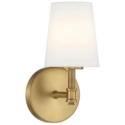 Savoy House Meridian 5.5" Wide Natural Brass 1-light Wall Sconce