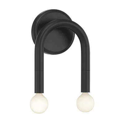 Savoy House Meridian 6.25" Wide Matte Black 2-light Wall Sconce