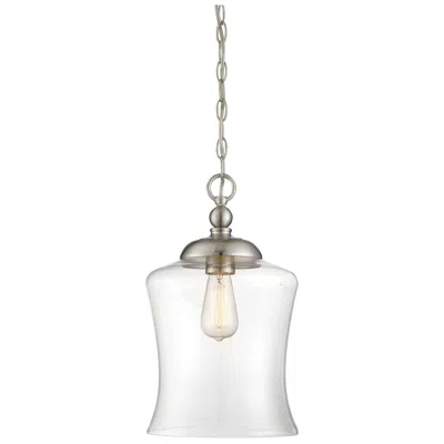 Savoy House Meridian 9.75" Wide Brushed Nickel 1-light Pendant