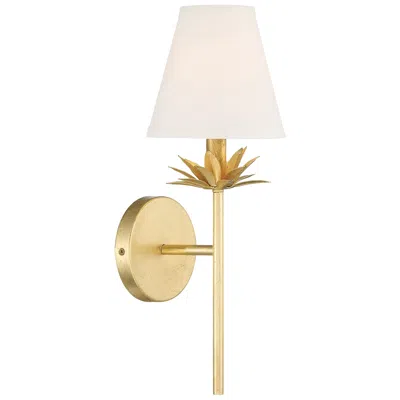 Savoy House Meridian17" High True Gold Wall Sconce