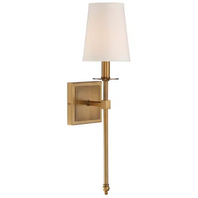 Savoy House Monroe 20" High Warm Brass Wall Sconce