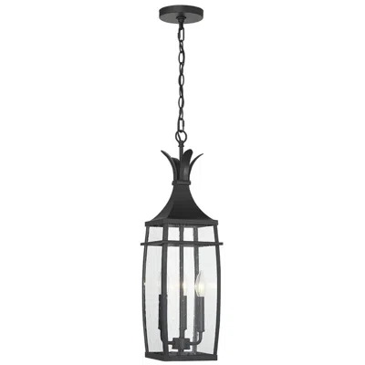 Savoy House Montpelier 25"h Matte Black 3-light Outdoor Hanging Light