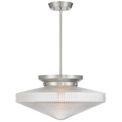 Savoy House Norwich 1-light Convertible In Satin Nickel In Silver