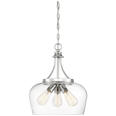 Savoy House Octave 3-light Pendant In Polished Chrome