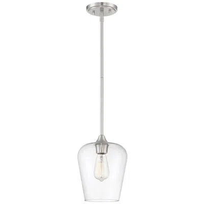 Savoy House Octave 8" Wide Satin Nickel Mini Pendant