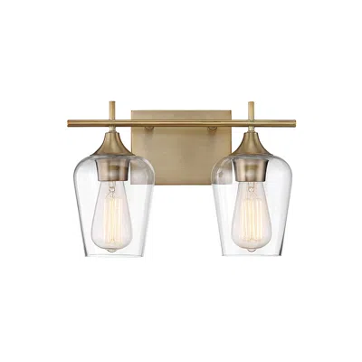 Savoy House Octave 9 1/2"h Warm Brass 2-light Wall Sconce
