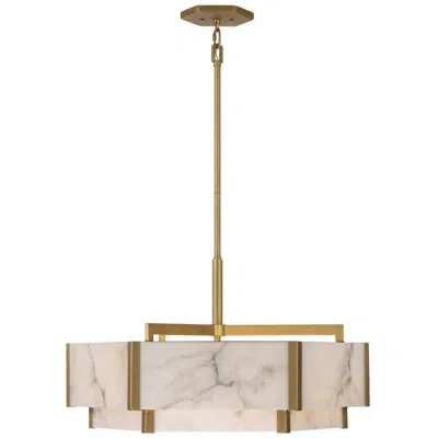 Savoy House Orleans 6-light Pendant In Distressed Gold In Brown