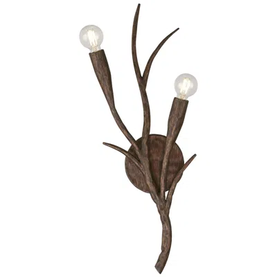 Savoy House Palisades 2-light Wall Sconce In Bark By Breegan Jane