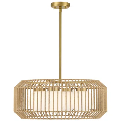 Savoy House Pastis 4-light Pendant In Warm Brass
