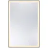 Savoy House Paulding Led Rectangle Frontlit Mirror With Black Frame