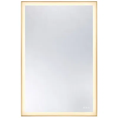 Savoy House Paulding Led Rectangle Frontlit Mirror With Gold Frame